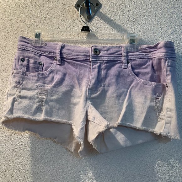 2 pairs of short shorts size 11 by Dollhouse and H2J good condition pre owned - Picture 2 of 15